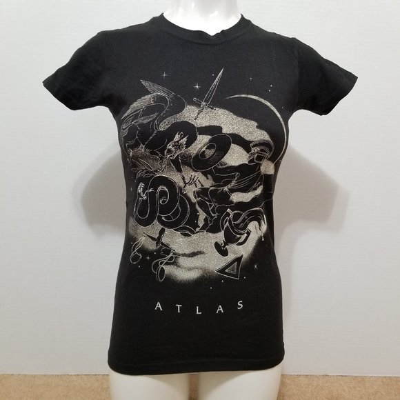 Coldplay shirt Small Atlas lyric video art graphic band merch The Hunger Games - Picture 1 of 9